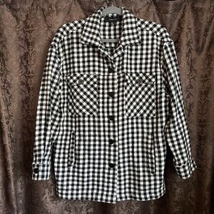 Buffalo Plaid / Check Shacket Topper Size Large